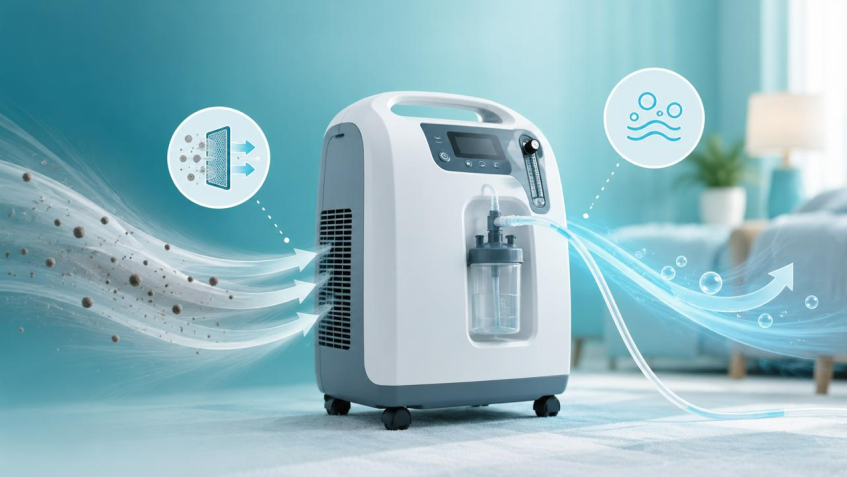 oxygen concentrator working